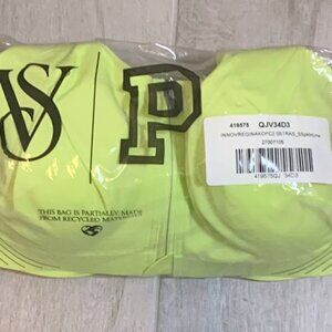 Victoria's Secret VSX Knockout Front-Close Sports Bra 34DDD Lime